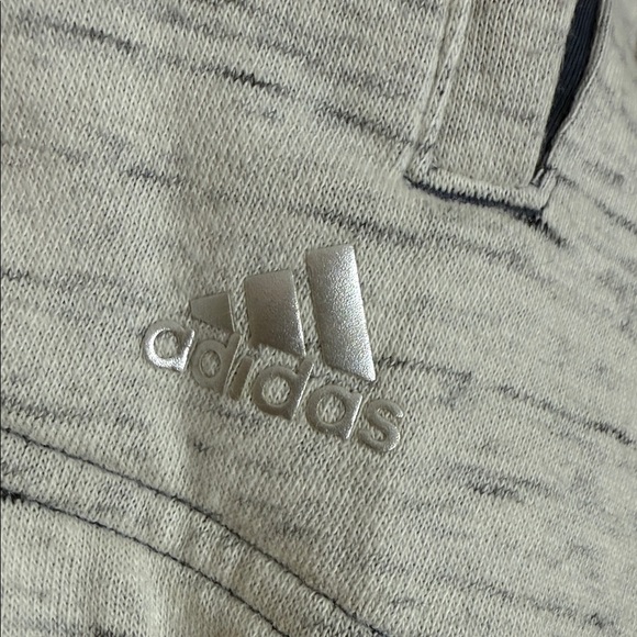 Adidas Heather Gray and Navy Cardigan duster - small - Picture 4 of 5